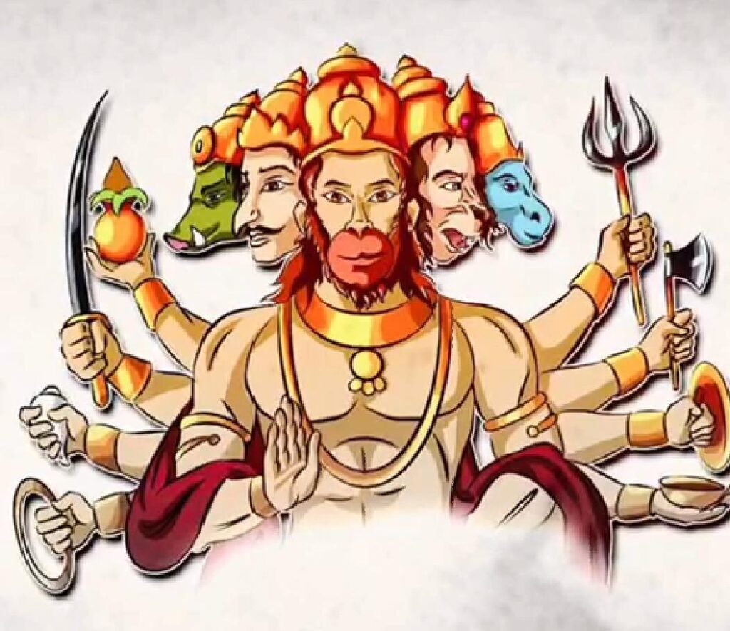 The Story Of Panchamukhi Hanuman