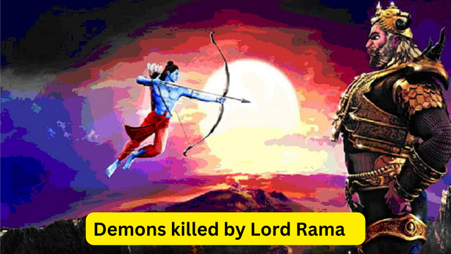 Demons killed by Lord Rama