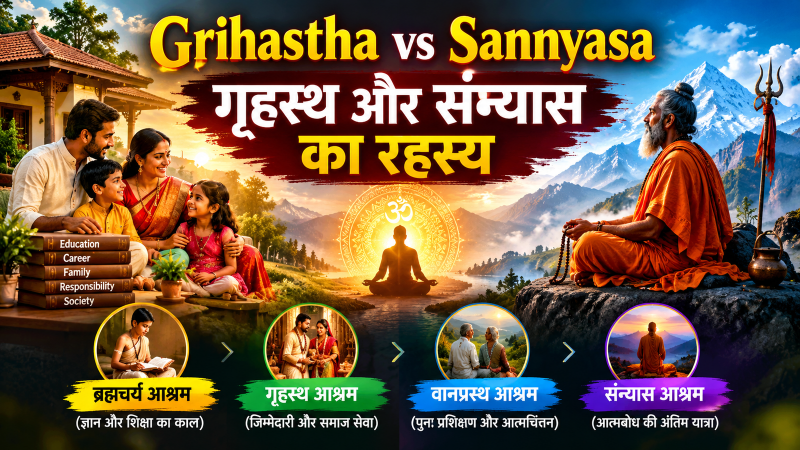 Grihastha vs Sannyasa: गृहस्थ और संन्यास का रहस्य